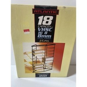 Atlantic - Hi-8/8mm/DVCAM VHSC Storage Rack for 18 Tapes - New Old Stock - NOS